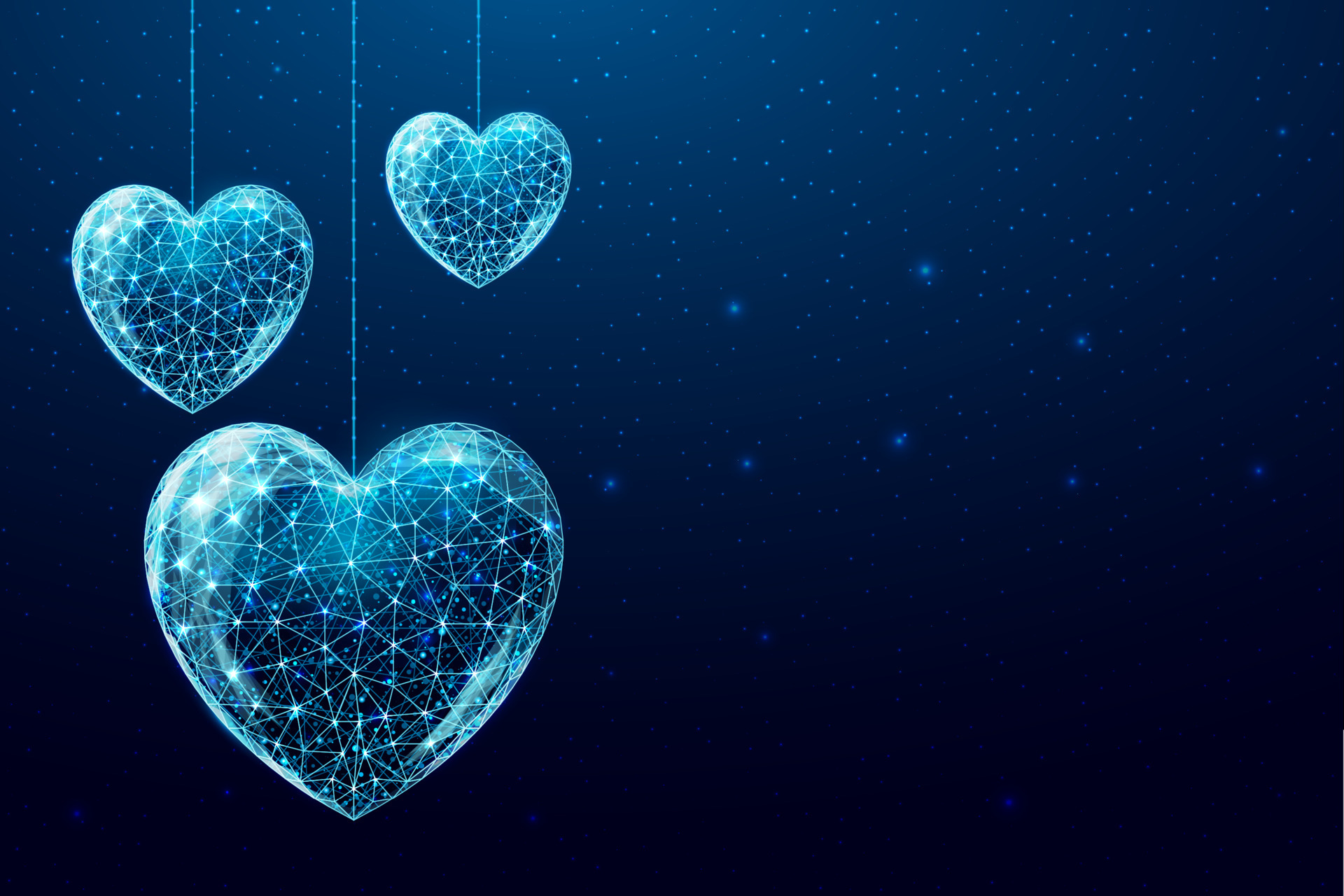 Blue Aesthetic Heart Wallpapers  Wallpaper Cave