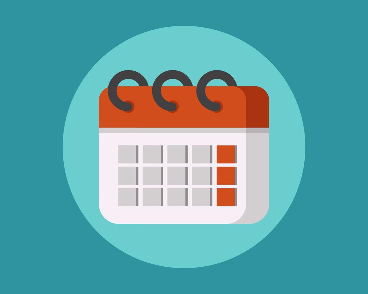 Calendar icon. Cartoon vector style for your design