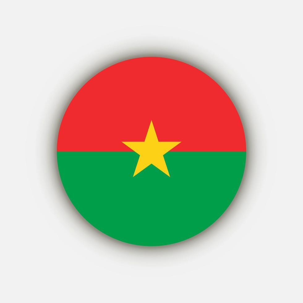 Country Burkina Faso. Burkina Faso flag. Vector illustration.