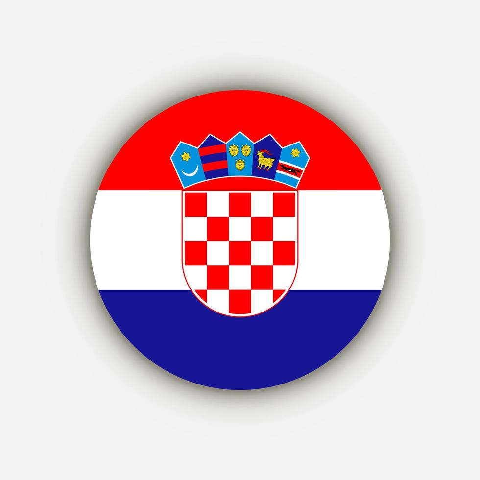 Country Croatia. Croatia flag. Vector illustration.