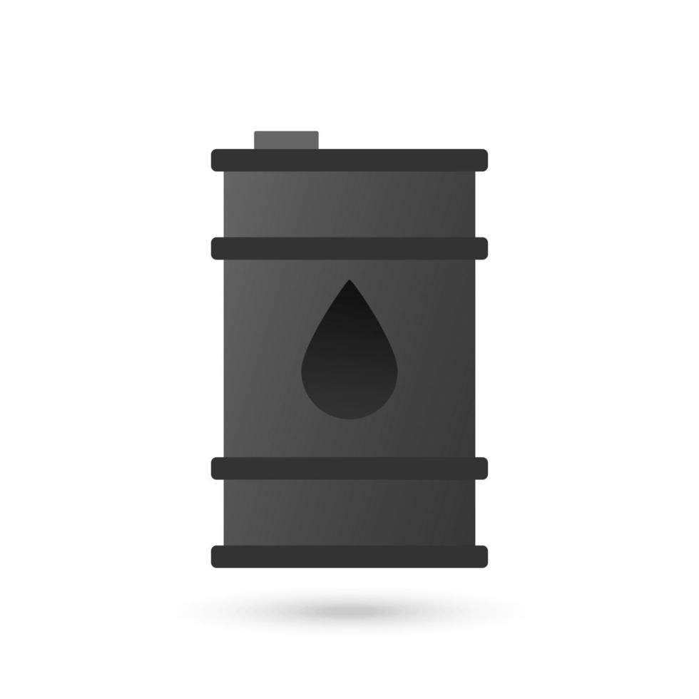 Fuel barrel icon. Vector illustration.