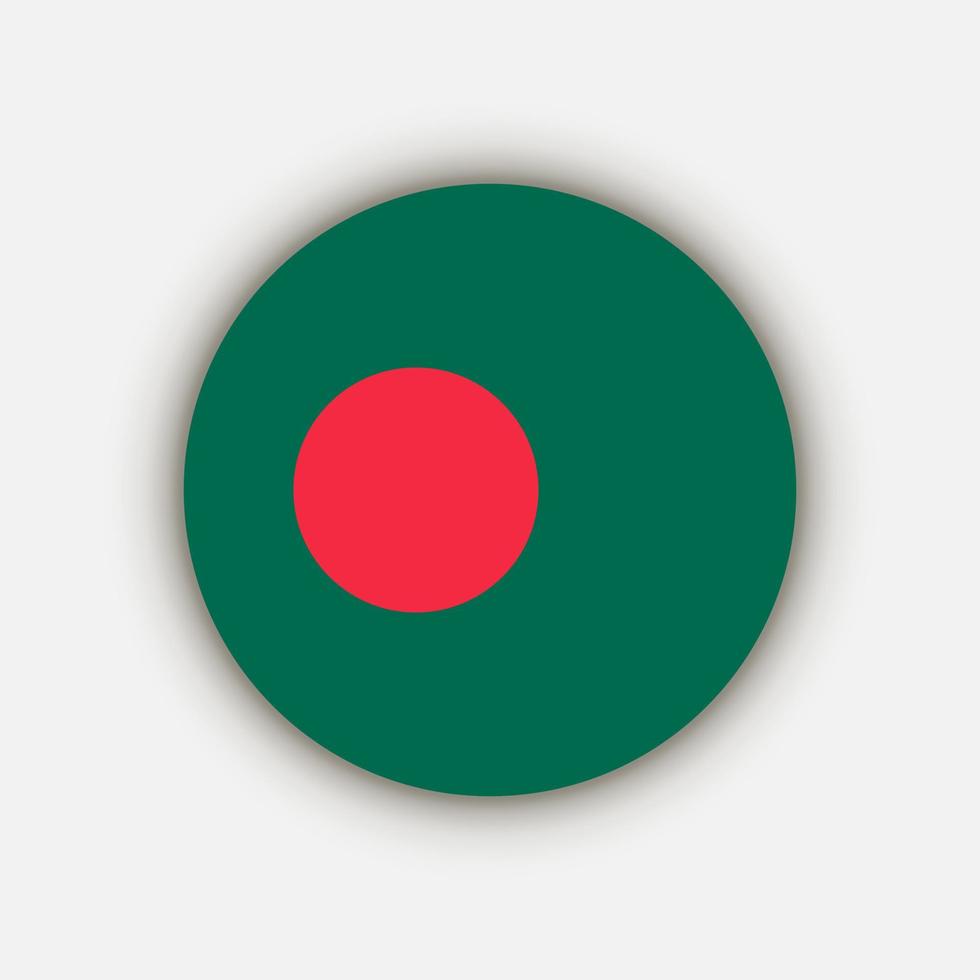 Country Bangladesh. Bangladesh flag. Vector illustration.