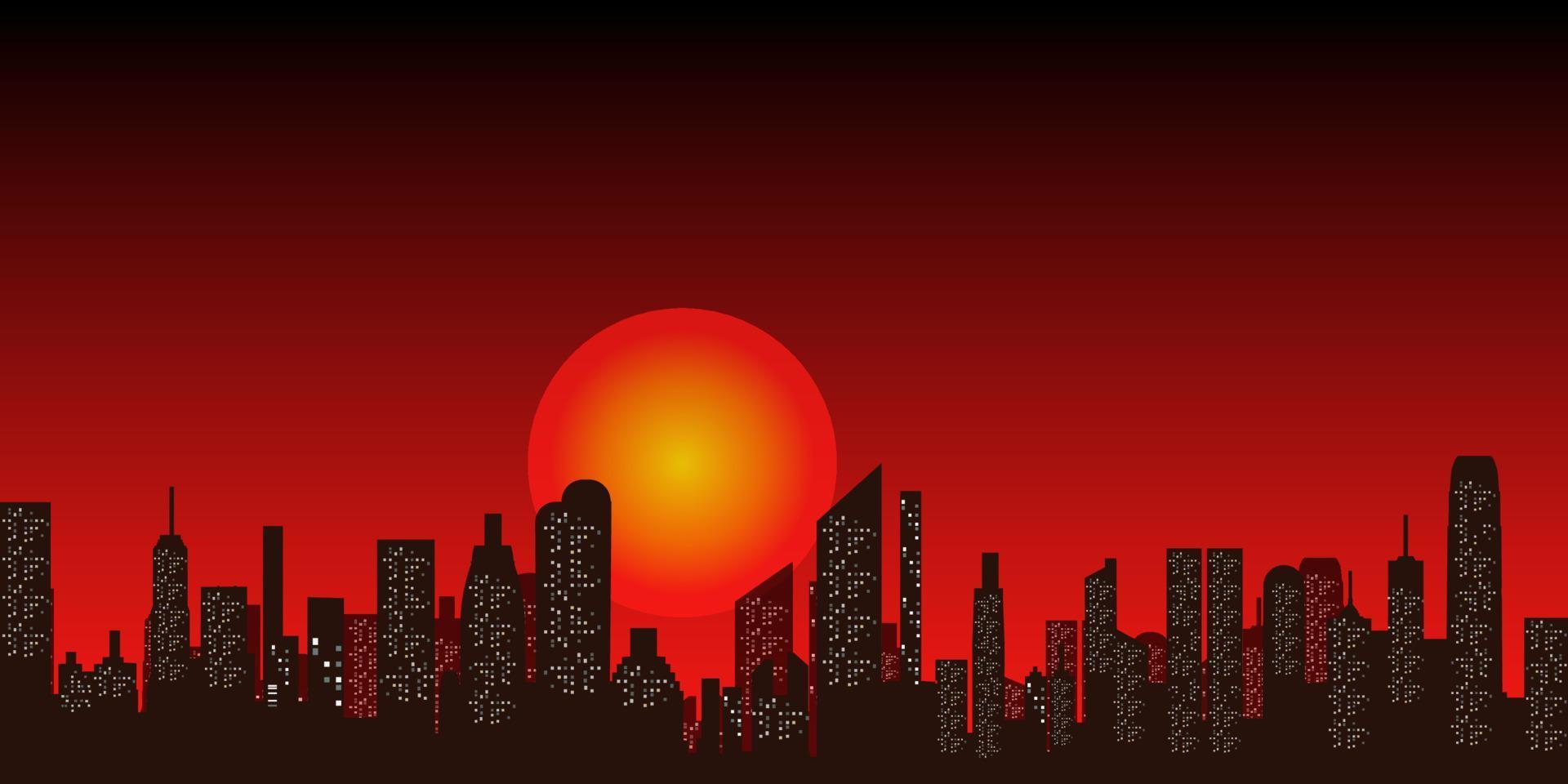 city skyline vector