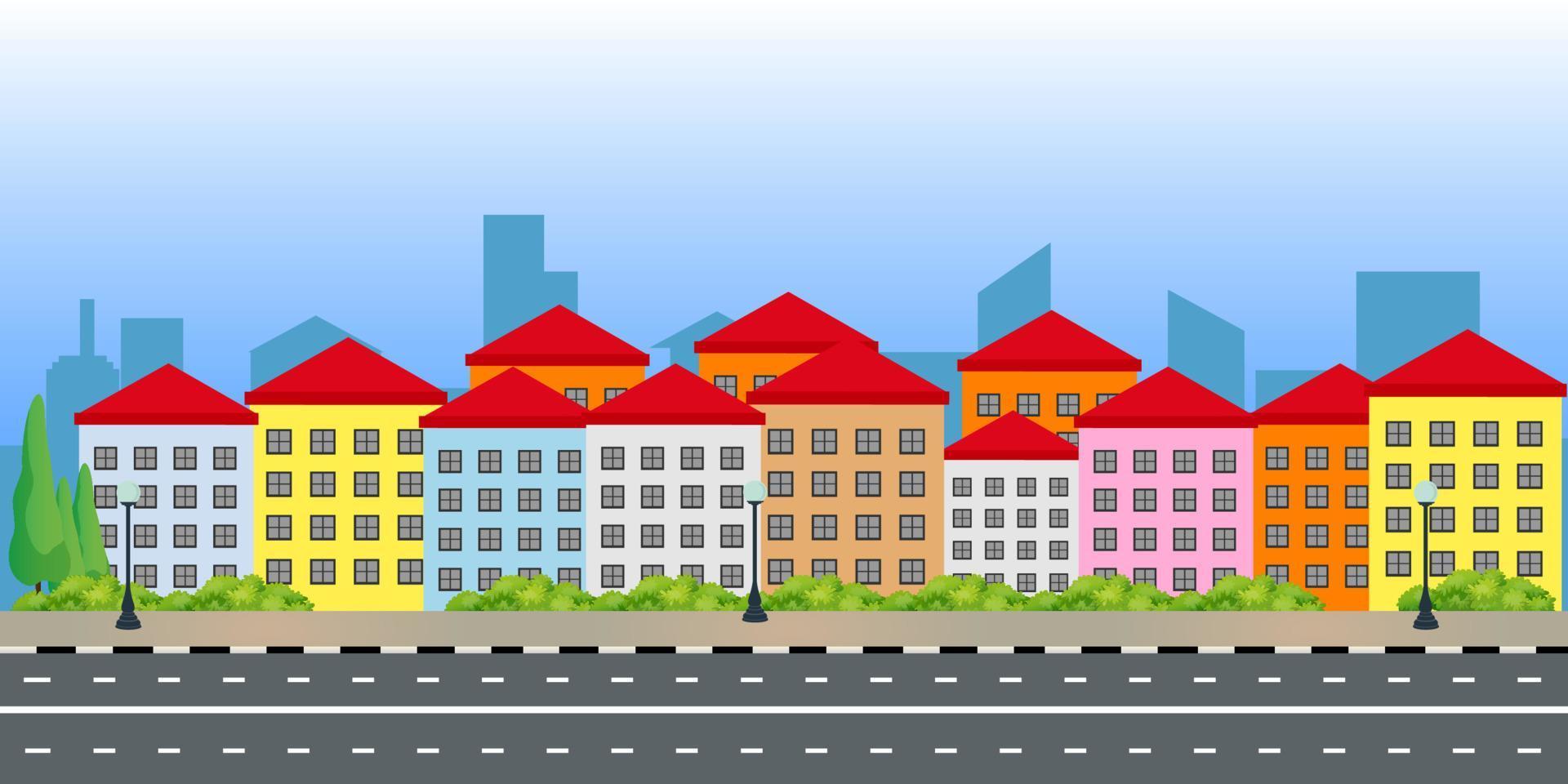 city skyline vector
