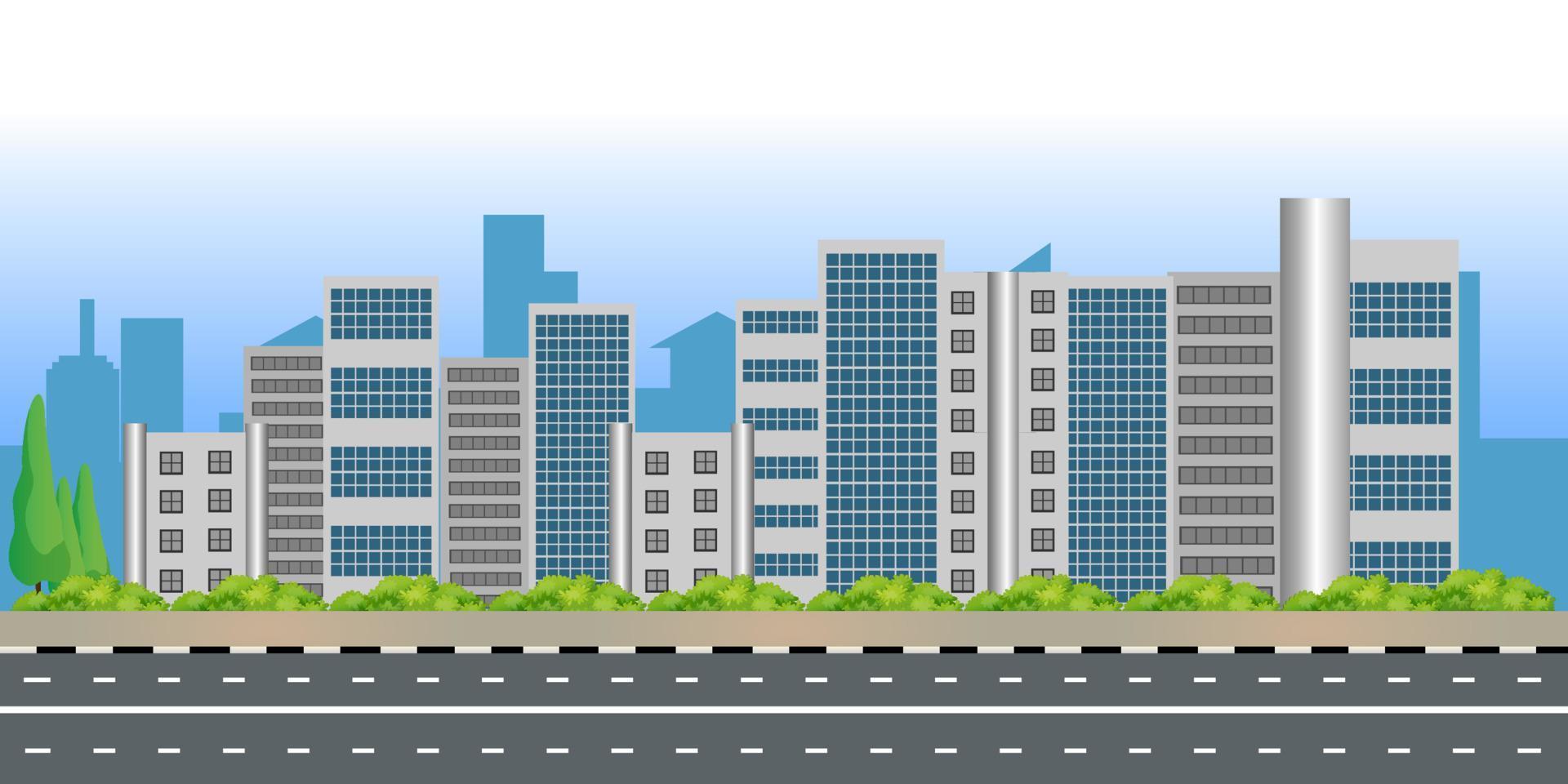 city skyline vector
