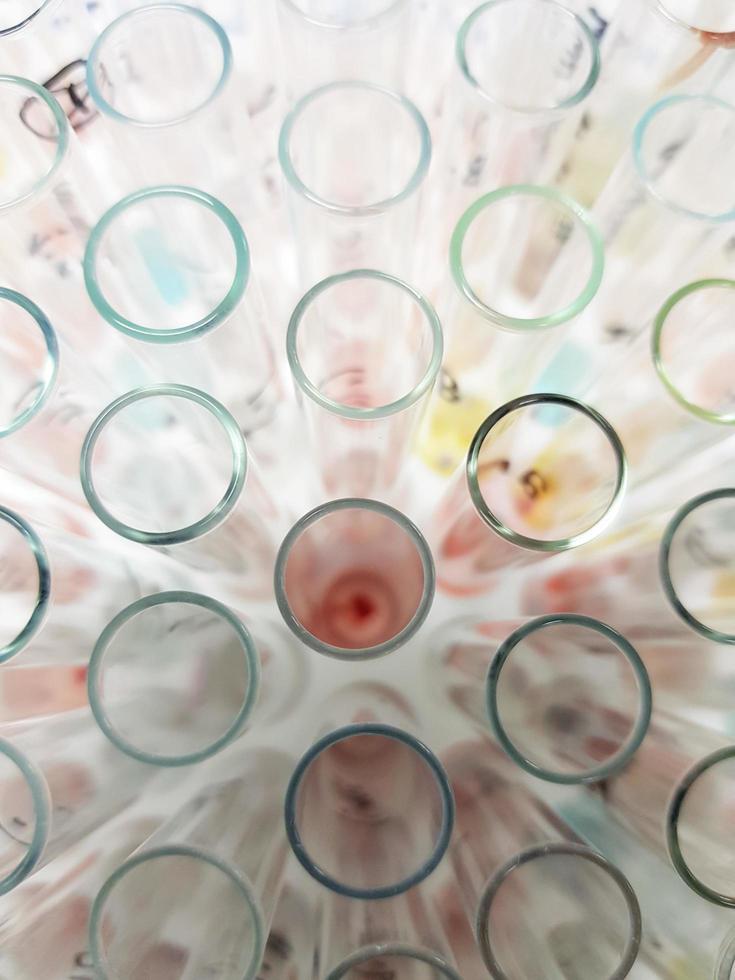 Bulk test tubes, glass tubes pictured above 6659718 Stock Photo at Vecteezy