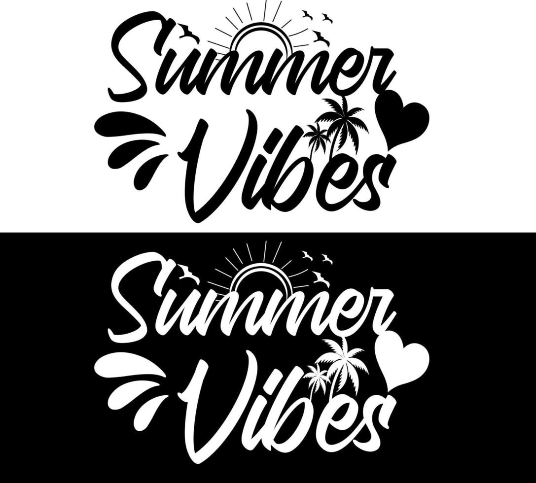 Summer Vibes T- Shirt vector
