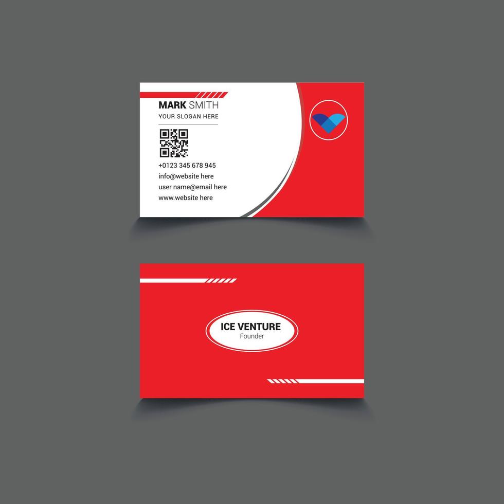 Corporate Business Card  template design Free Vector