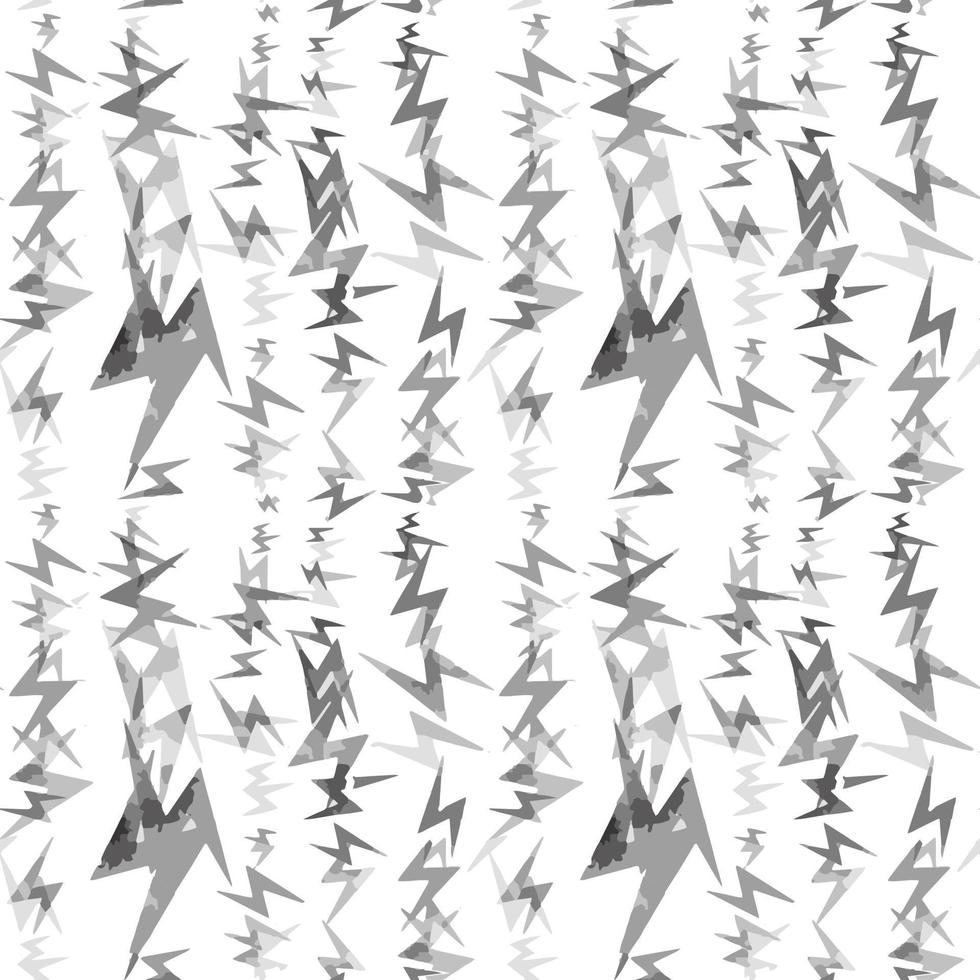 Seamless abstract pattern of broken geometric shapes. Brush strokes are hand-drawn. vector
