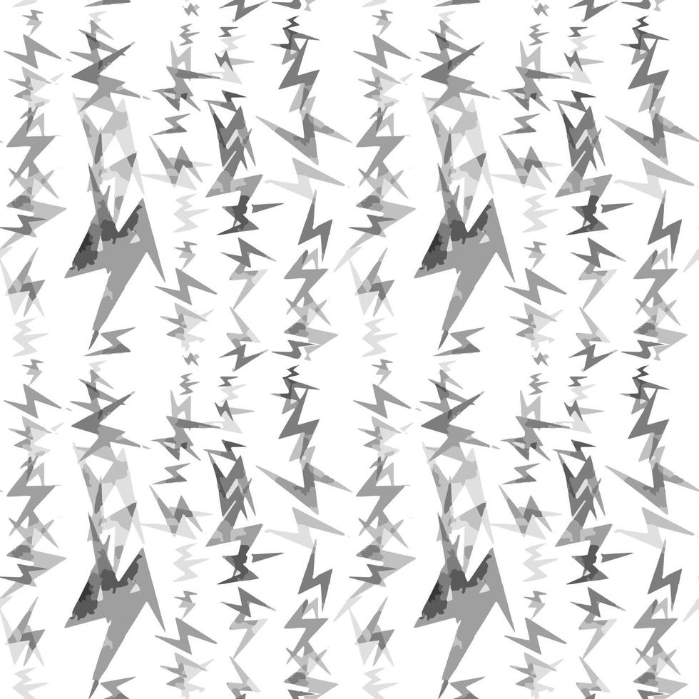 Seamless abstract pattern of broken geometric shapes. Brush strokes are hand-drawn. vector