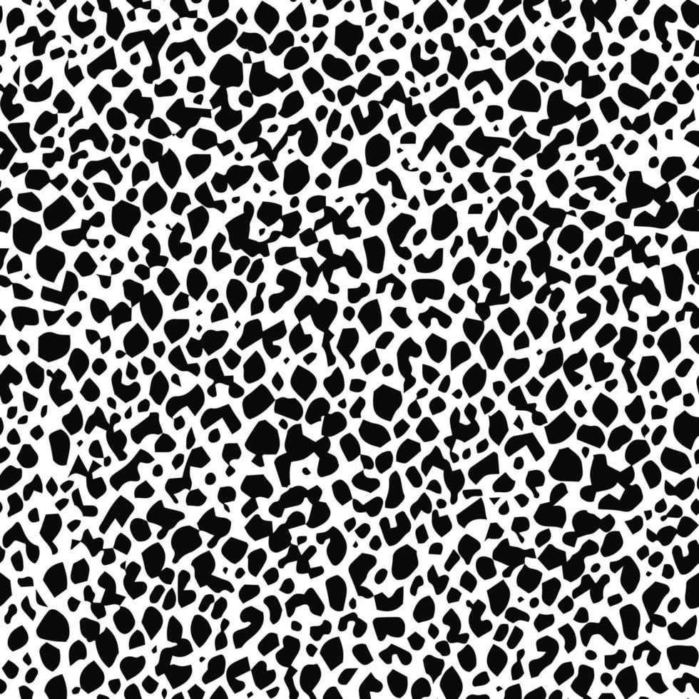 Seamless abstract monochrome pattern. Black and white print with lines, dots and blots. Brush strokes are hand drawn. vector