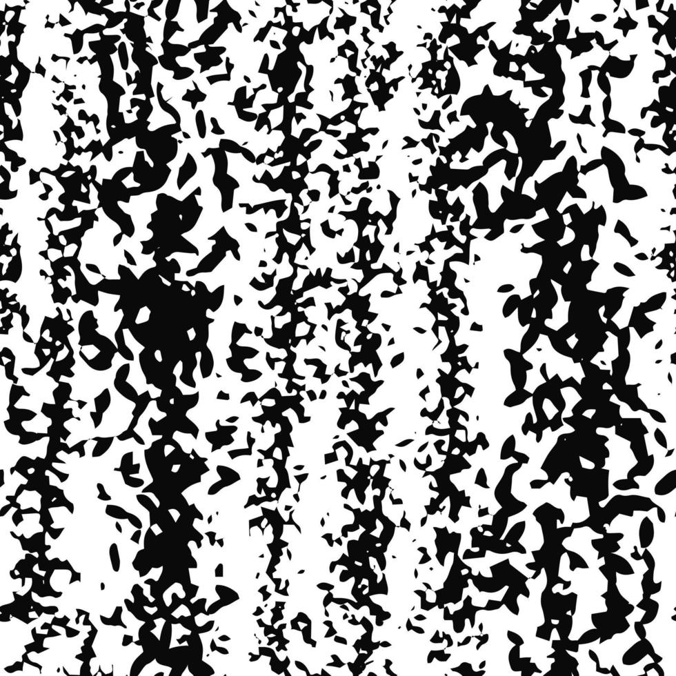 Seamless abstract monochrome pattern. Black and white print with lines, dots and blots. Brush strokes are hand drawn. vector