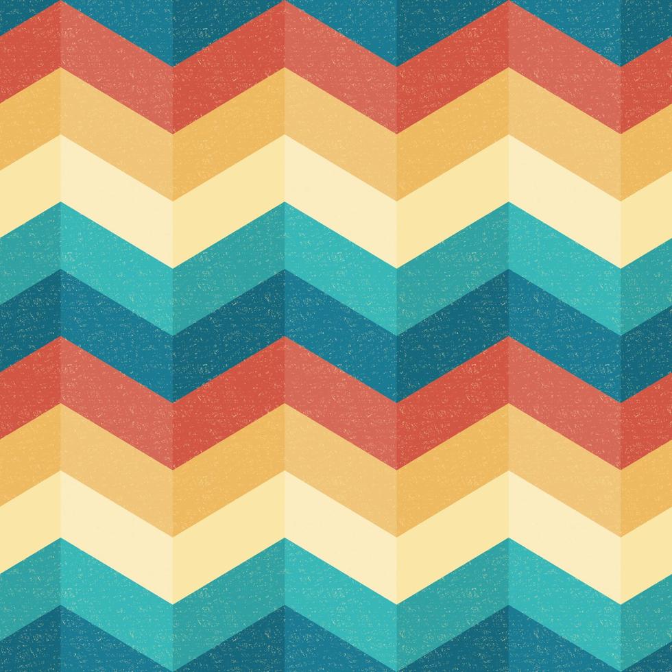 Colourful retro chevron pattern background design vector