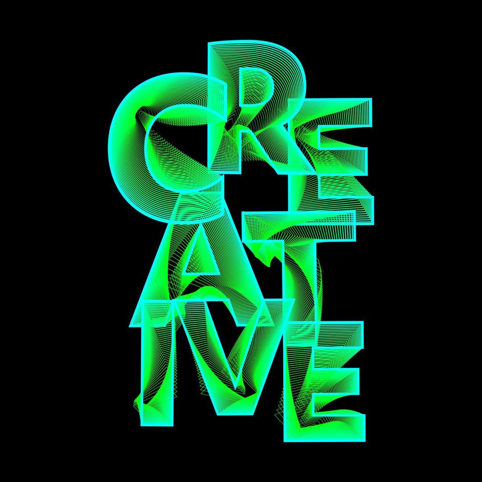 Creative typography art for t-shirt design, posters etc. Vector illustration