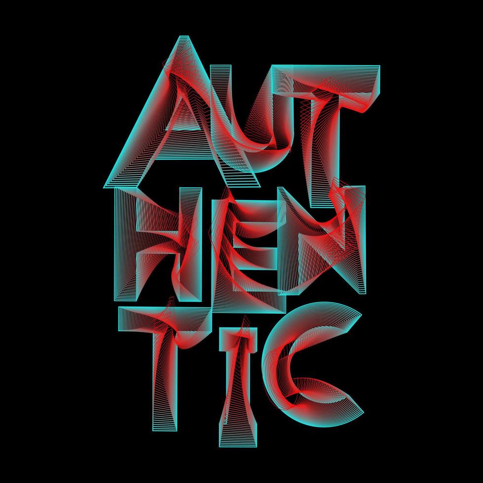 Authentic typography art for t-shirt design, posters etc. Vector illustration
