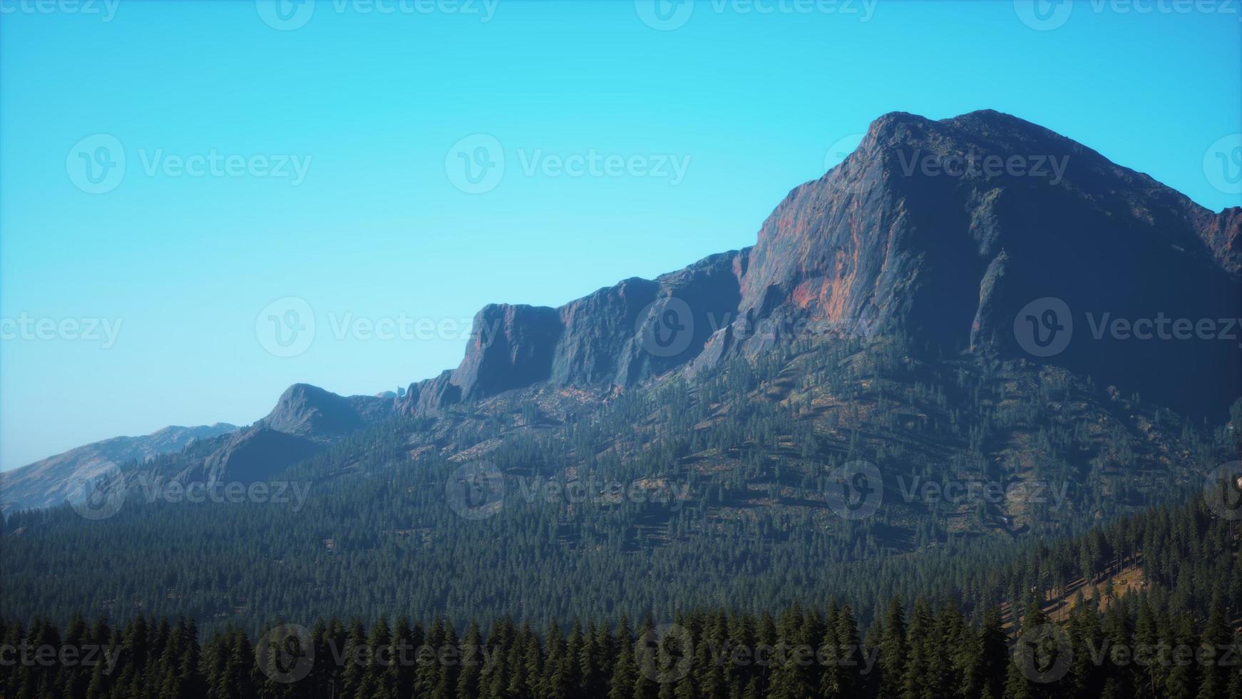 Amazing mountain views in northern Canada in summer time photo