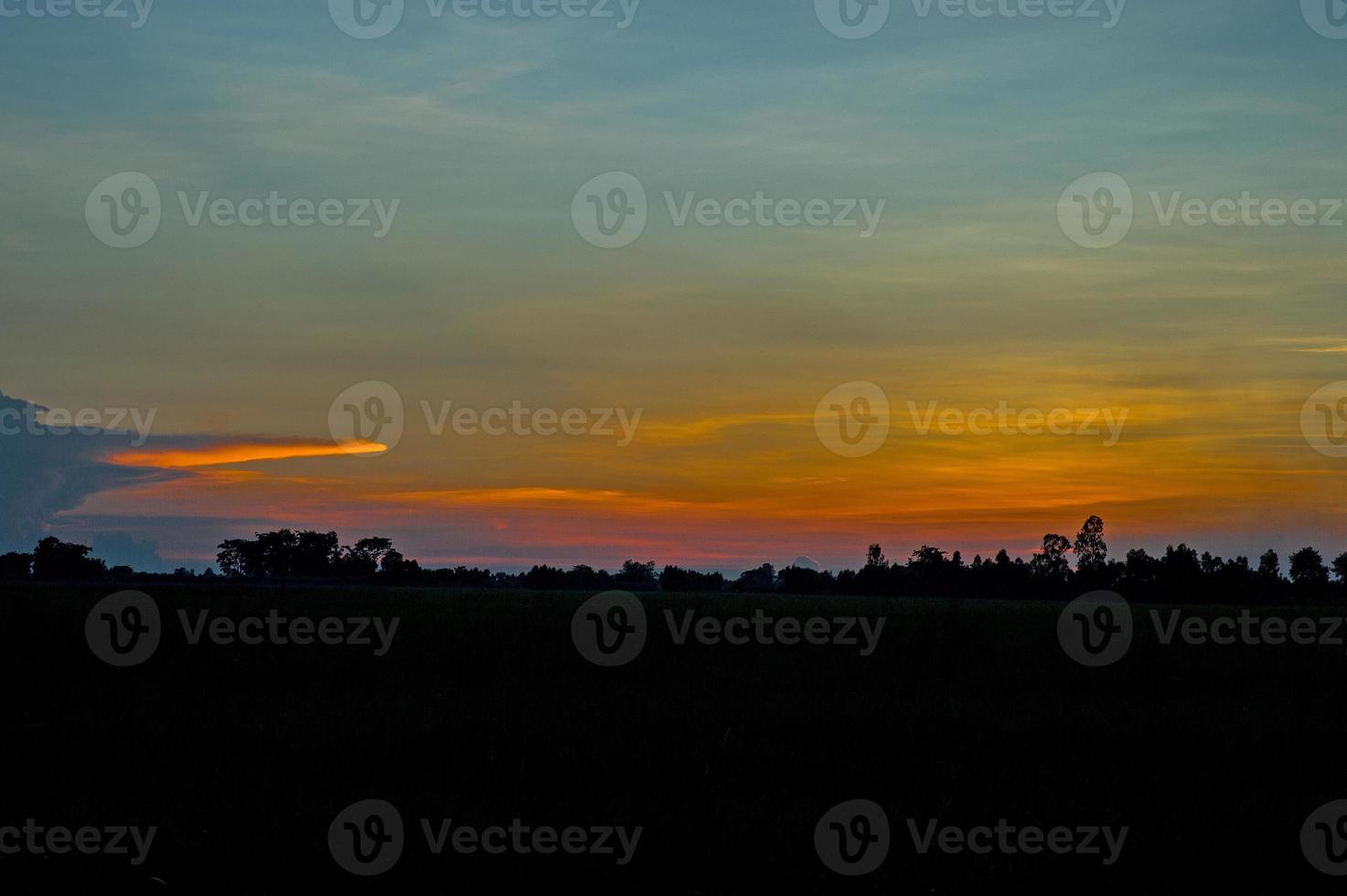 Evening light before dark every day. photo