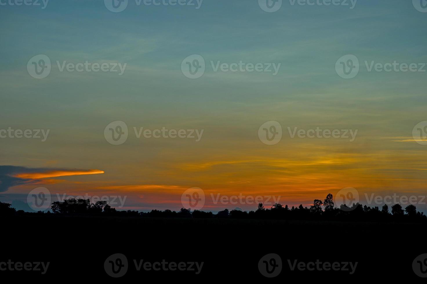Evening light before dark every day. photo
