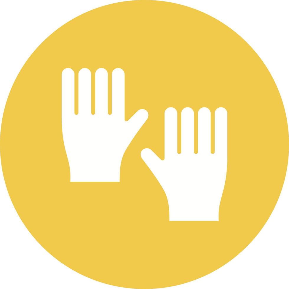 Gloves Glyph Icon vector