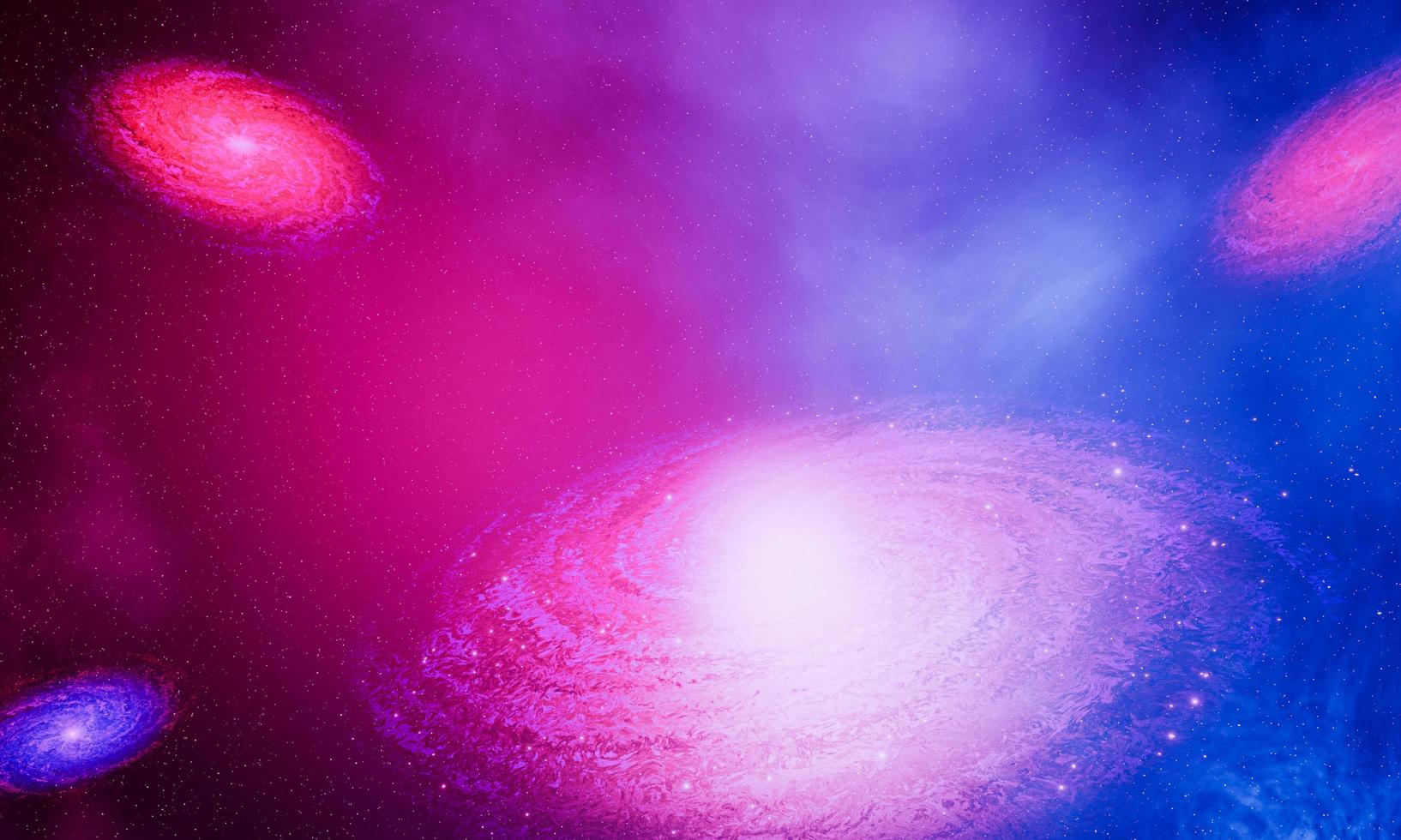 Galaxy or nebular in space with many stars. Space image for use as a background or wallpaper of mobile, smartphone, or computer. 3D Rendering photo