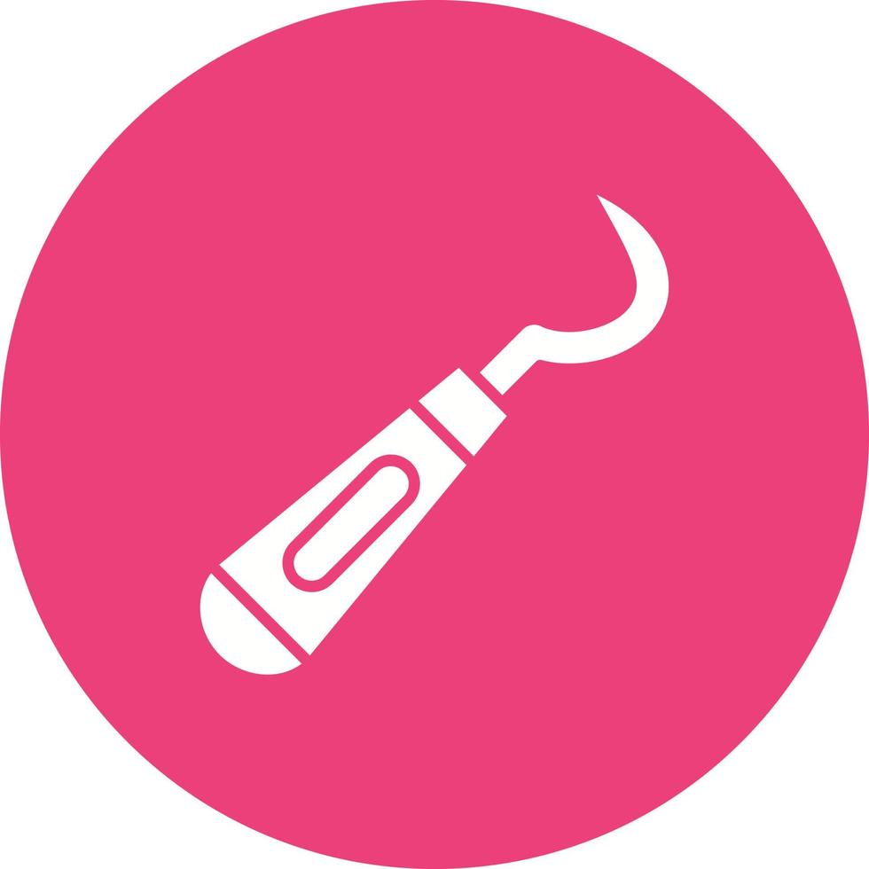 Dental Probe Glyph Icon vector