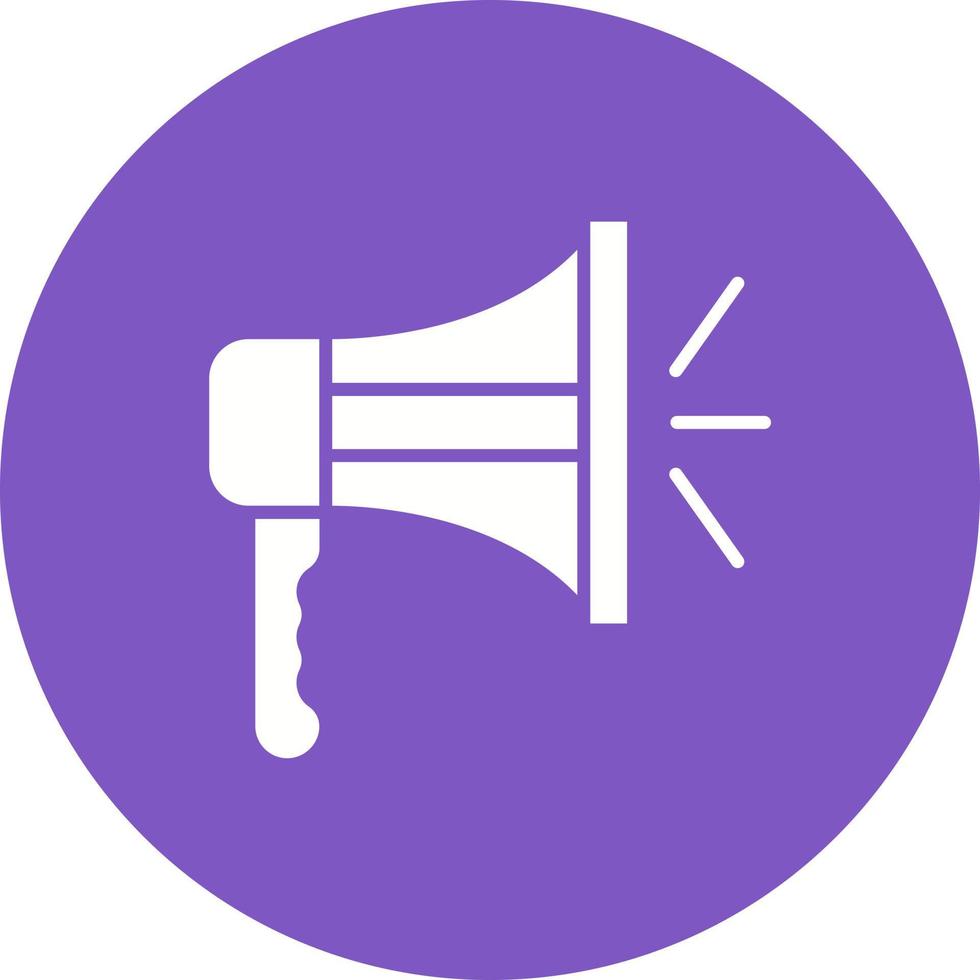 Megaphone Glyph Icon vector