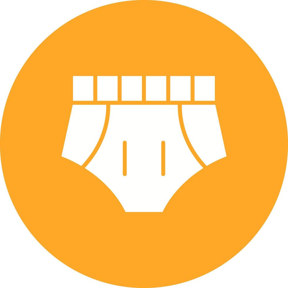 Swimming Trunks Glyph Icon vector