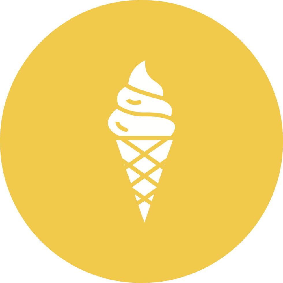 Ice Cream Glyph Icon vector