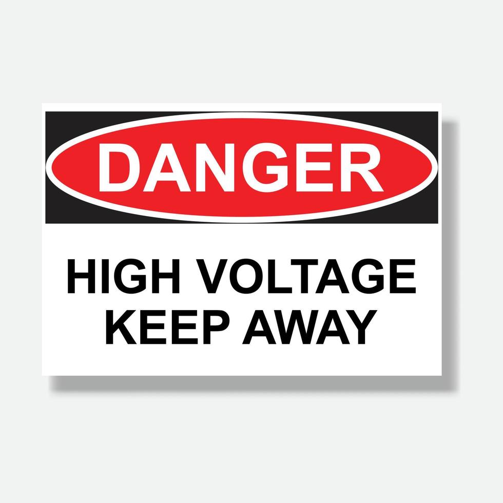 Danger high voltage keep away sign icon vector No access, no entry, prohibition sign vector icon for graphic design, logo, website, social media, mobile app, UI illustration