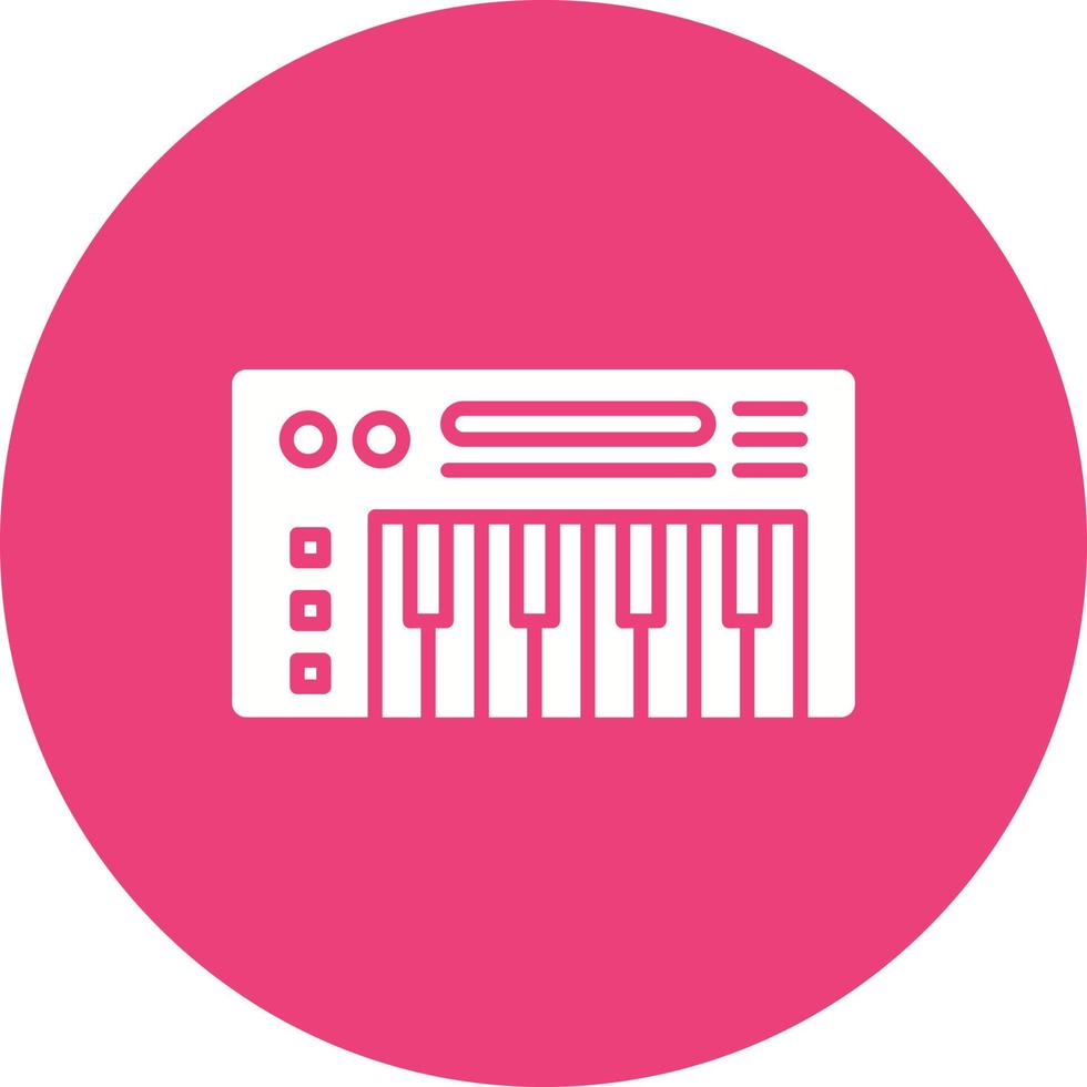 Piano Glyph Icon vector