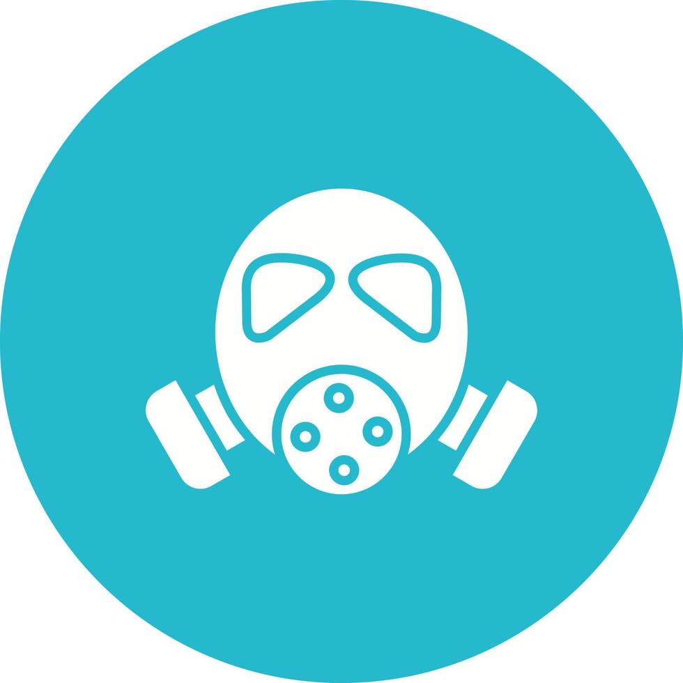 Fireman Mask Glyph Icon vector
