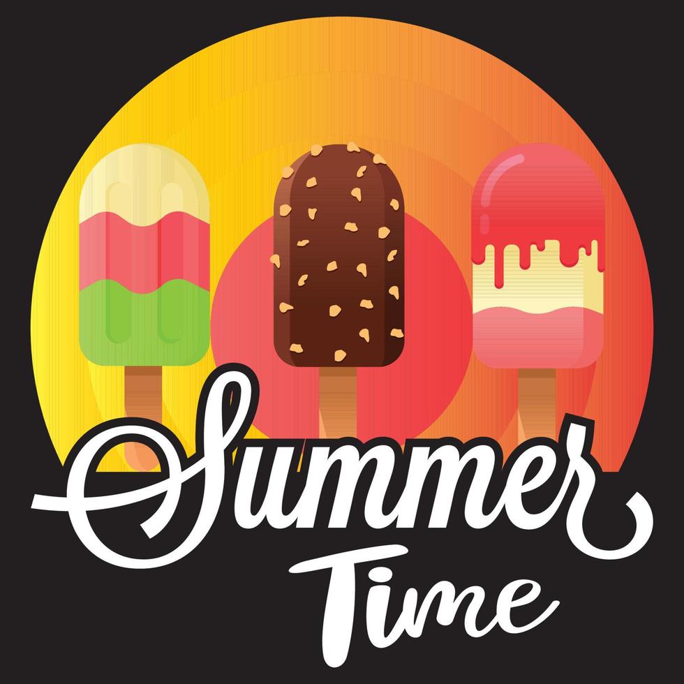 Summer t-shirt design template, Palm tree and sunset. Tropical live. Fashion illustration design vector