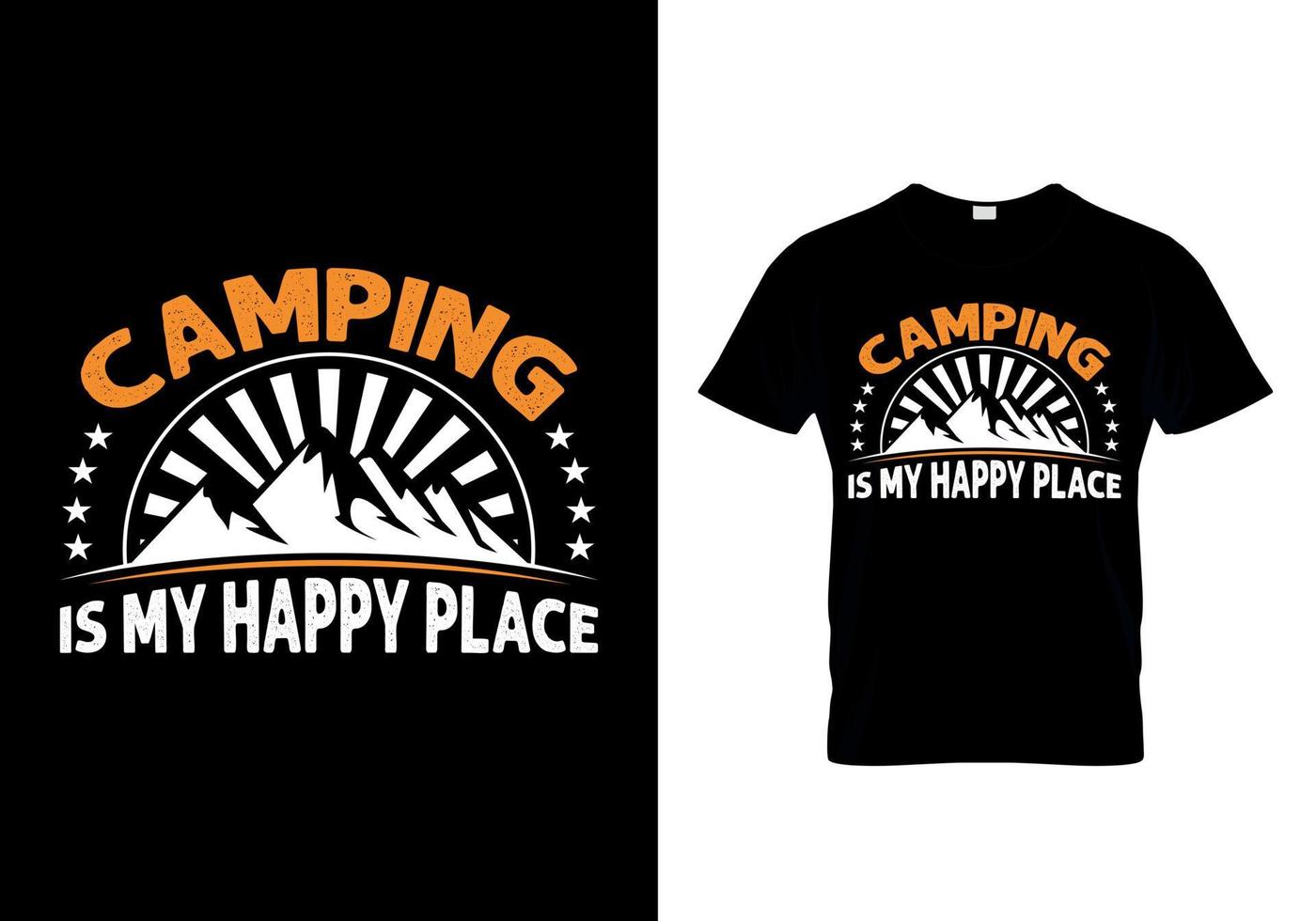 Camping Is My Happy Place vector