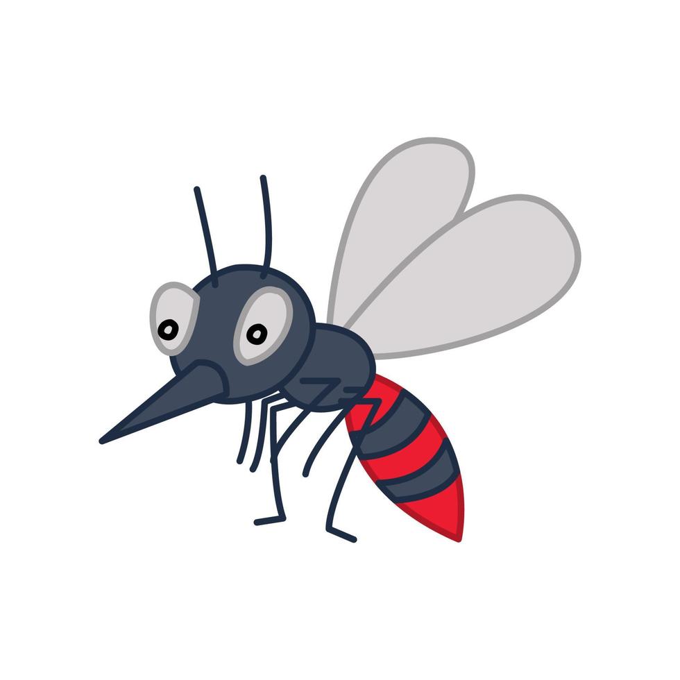 clip art of mosquito with cartoon design 6662380 Vector Art at Vecteezy