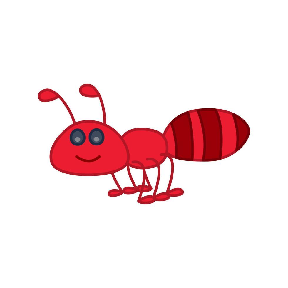clip art of ant with cartoon design vector