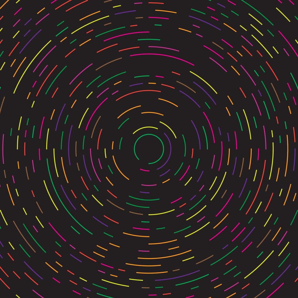 Colorful abstract background with circular lines vector