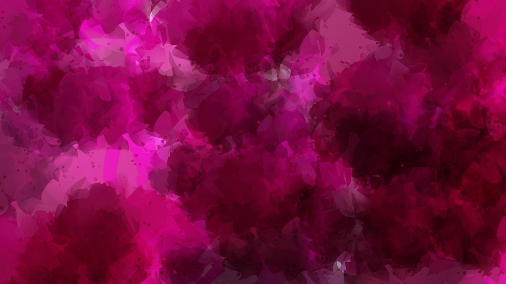 Watercolor abstract background texture in purple and pink brush strokes vector