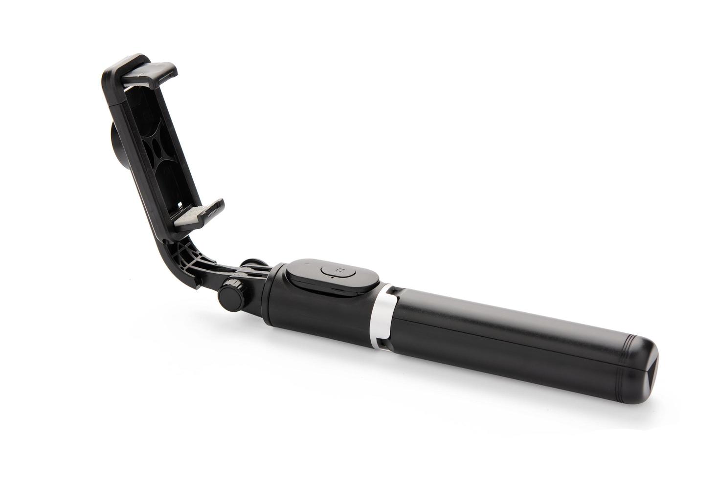 Selfie stick isolated on white background. clipping path photo