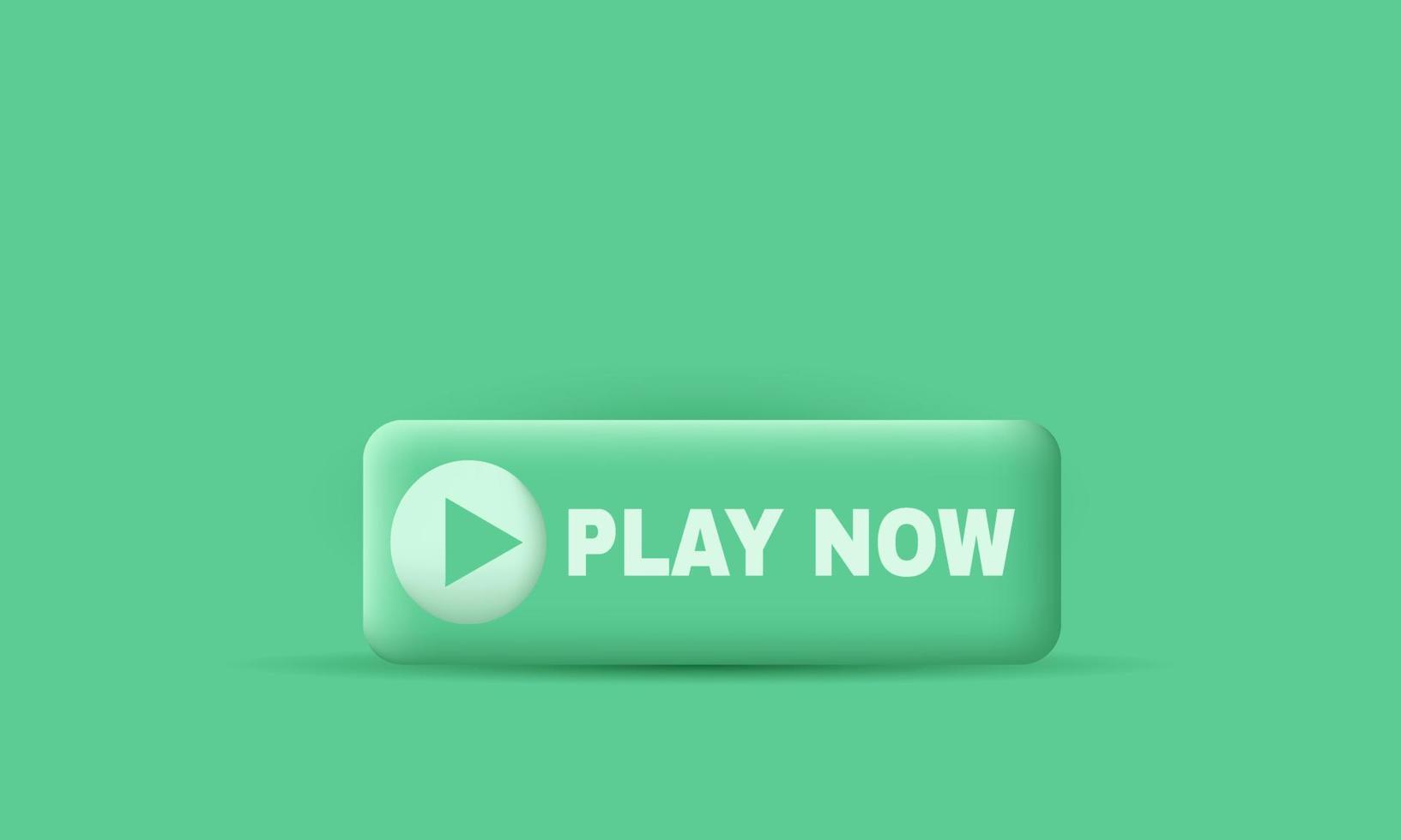 3d buttons play now vip isolated on vector