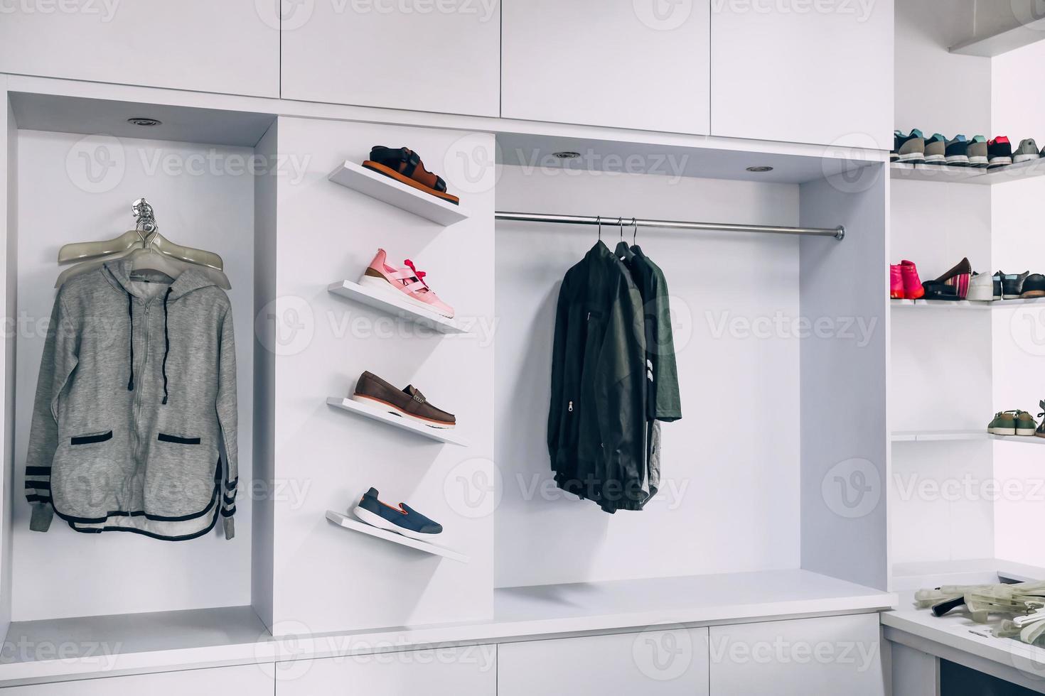 Minimalist display of retail fashion store photo