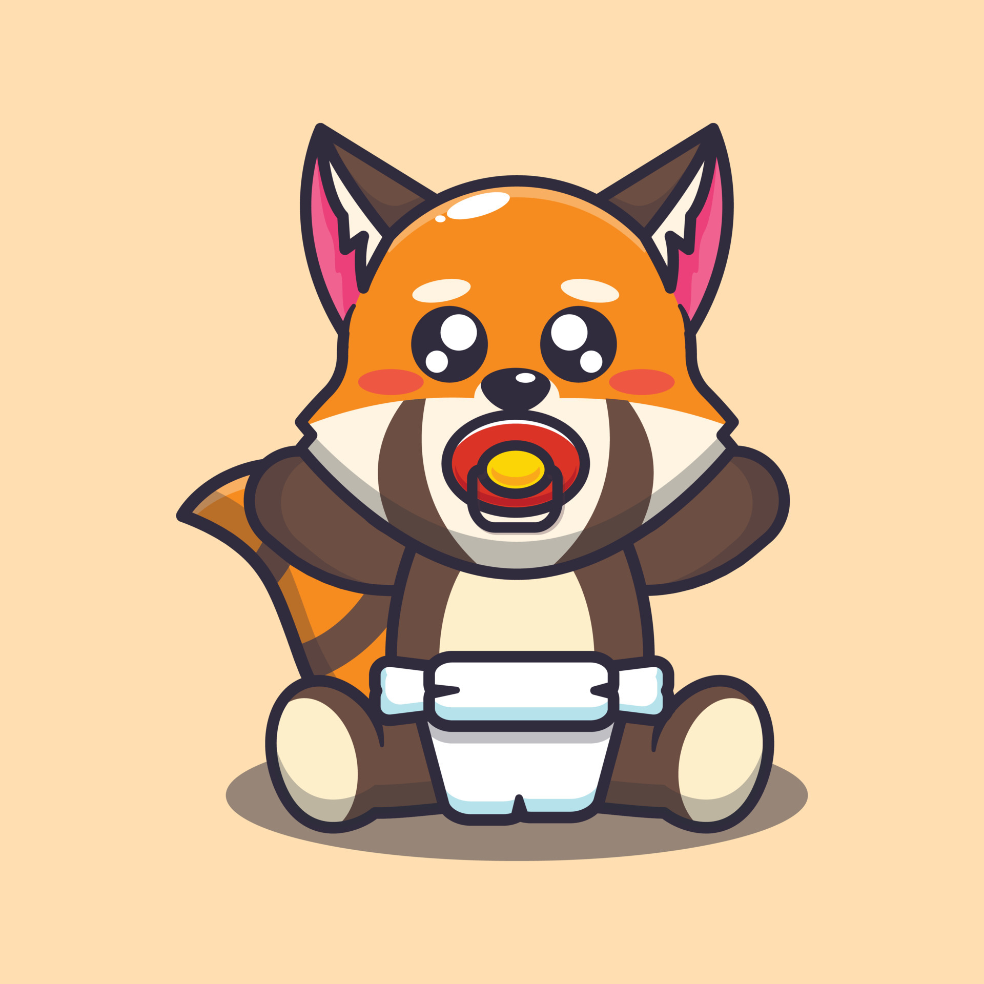 Cute Baby Red Panda Cartoon Vector Illustration Vector Art At Vecteezy Cute Baby Red Panda Cartoon Vector Illustration Vector Art At Vecteezy