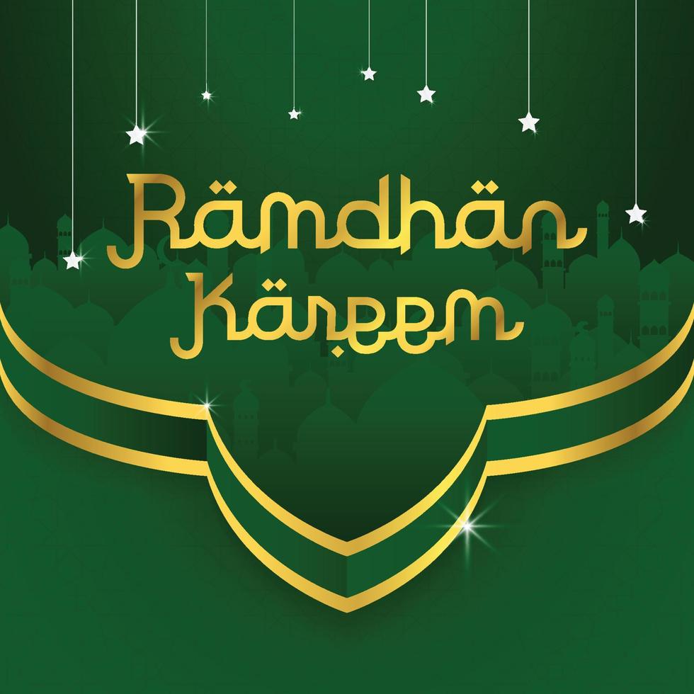 ramadan kareem islamic background design with simple modern concept and religious concept, hari raya, eid mubarak, ramdhan, iftar party banner, backdrop, cover, flyer, brochure design vector