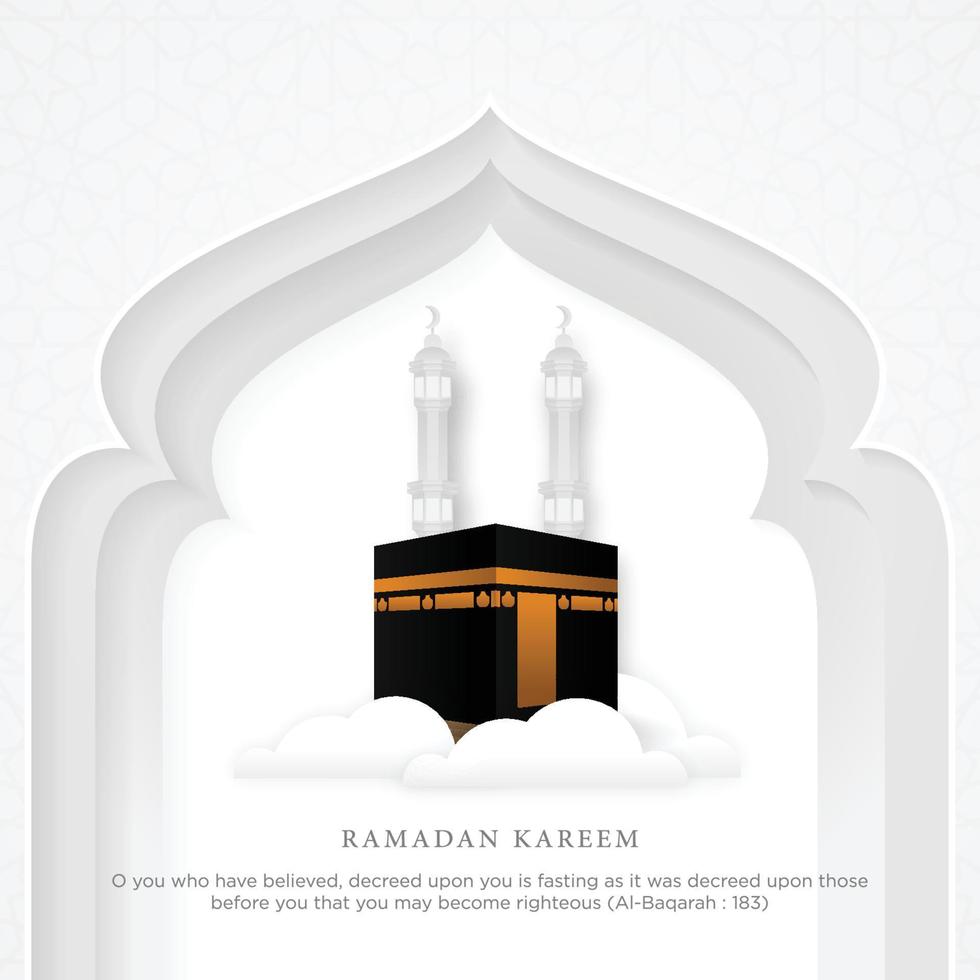 ramadan kareem fondo islámico con mezquita y diseño de estilo de concepto islámico vector eps 10, eid mubarak, hari raya, eid fitr, eid adha, hajj, umrah