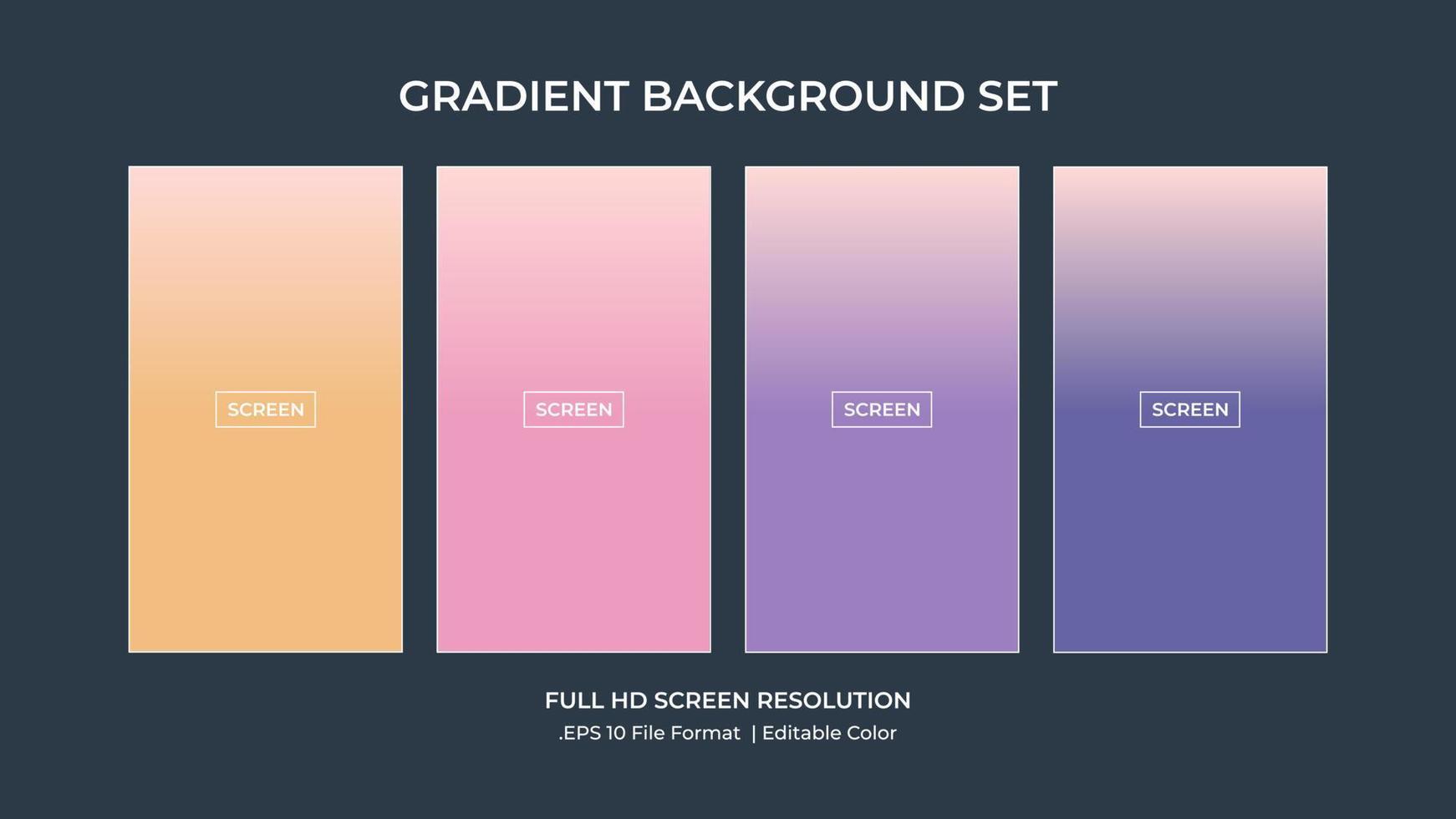 Soft color background on dark. Modern screen vector design for mobile app. Soft color abstract gradients.