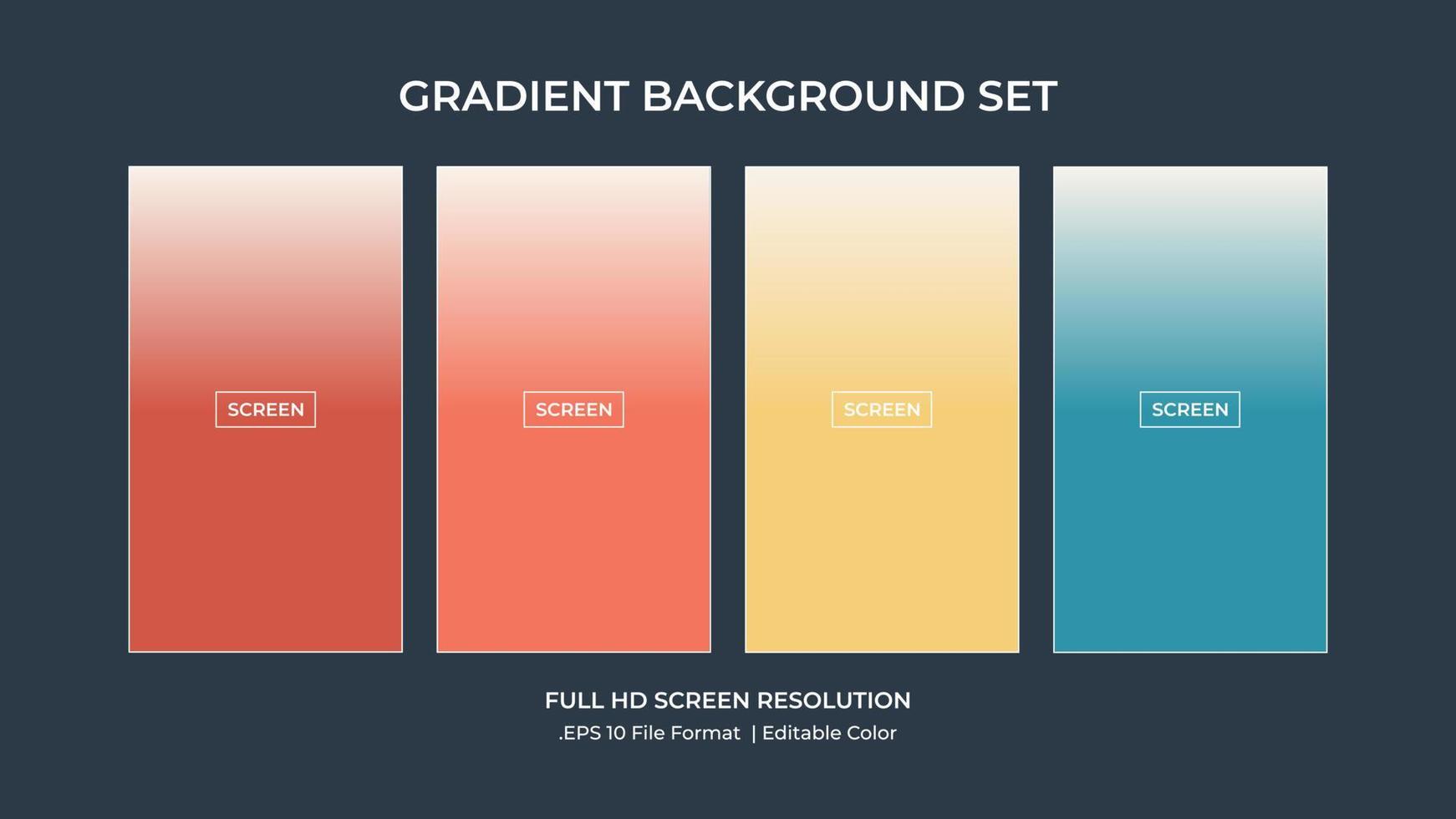 Soft color background on dark. Modern screen vector design for mobile app. Soft color abstract gradients.