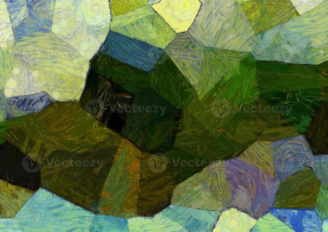 Abstract oil painting background Impressionist style illustrated to create designs. photo