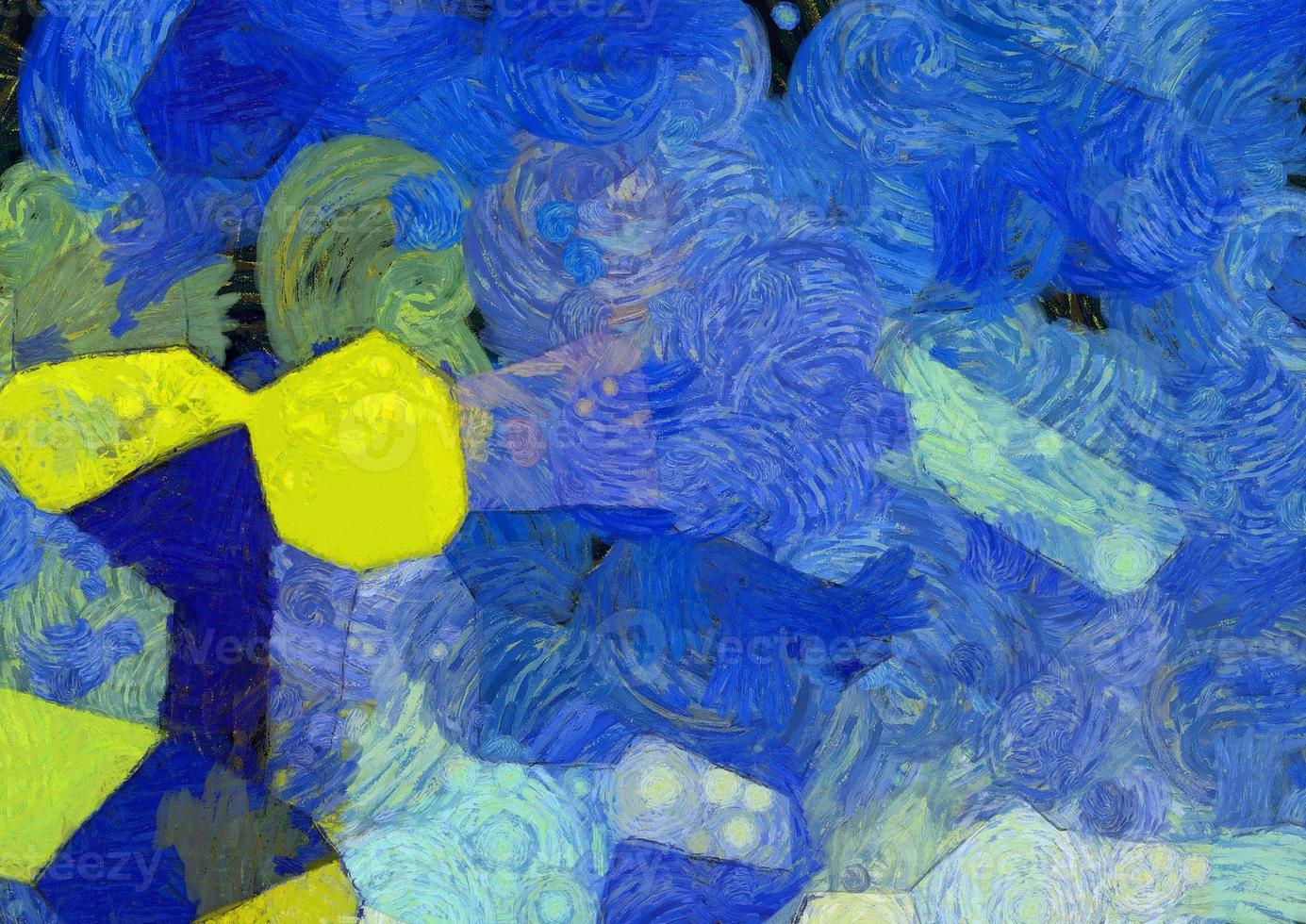 Abstract oil painting background Impressionist style illustrated to create designs. photo
