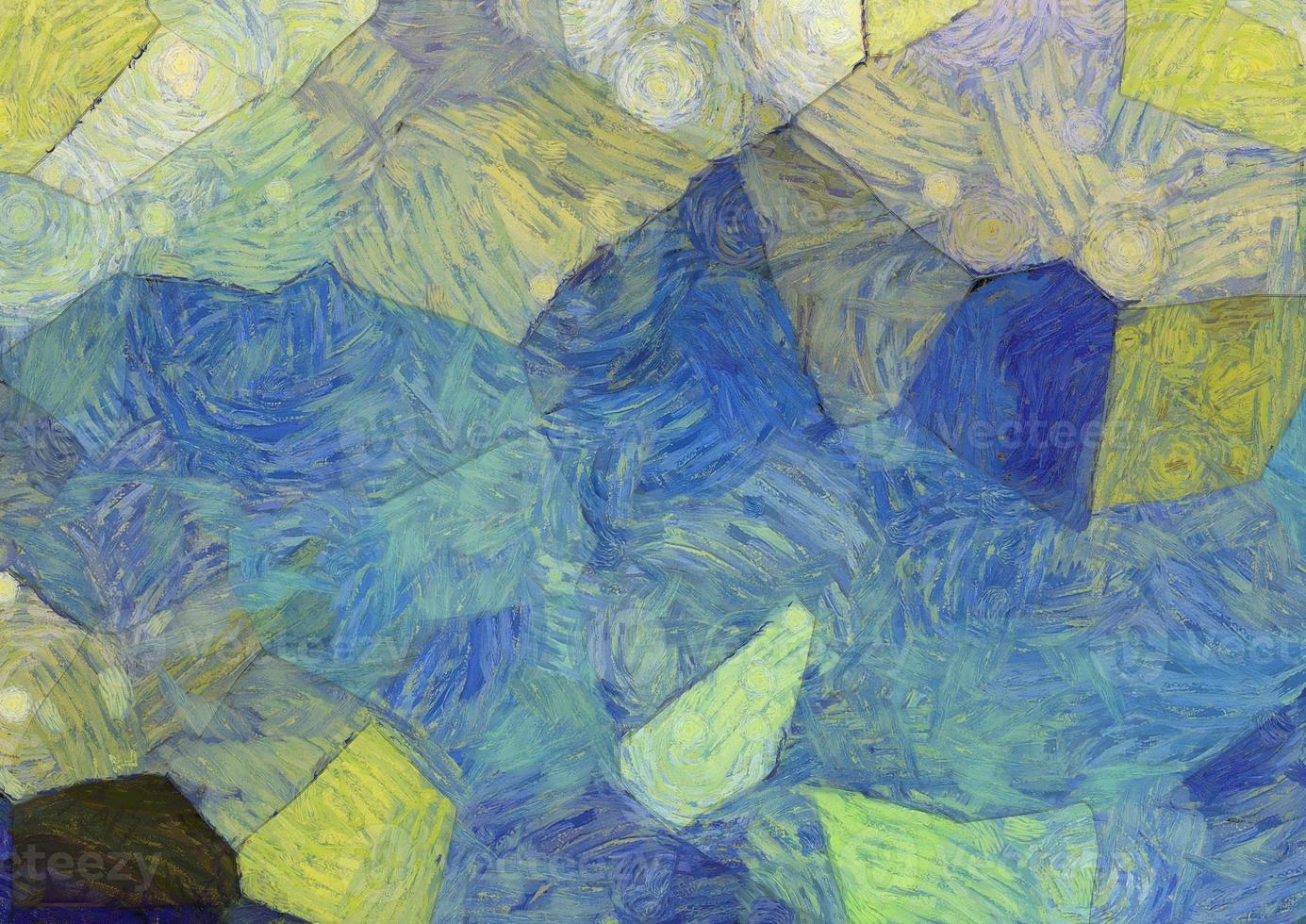 Abstract oil painting background Impressionist style illustrated to create designs. photo