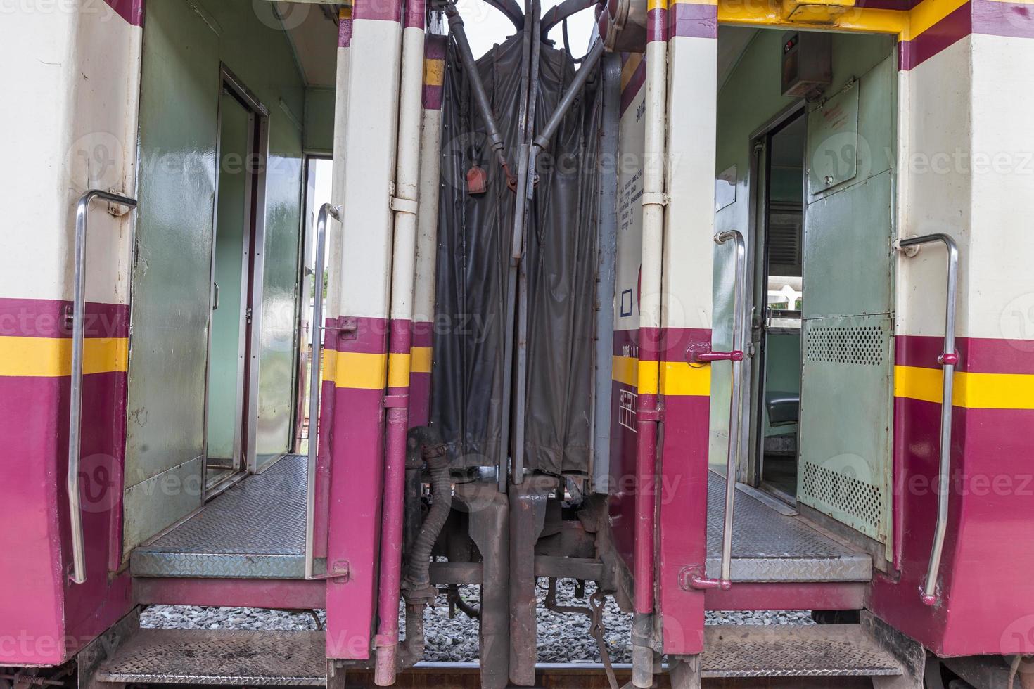 A train carriage at train station photo