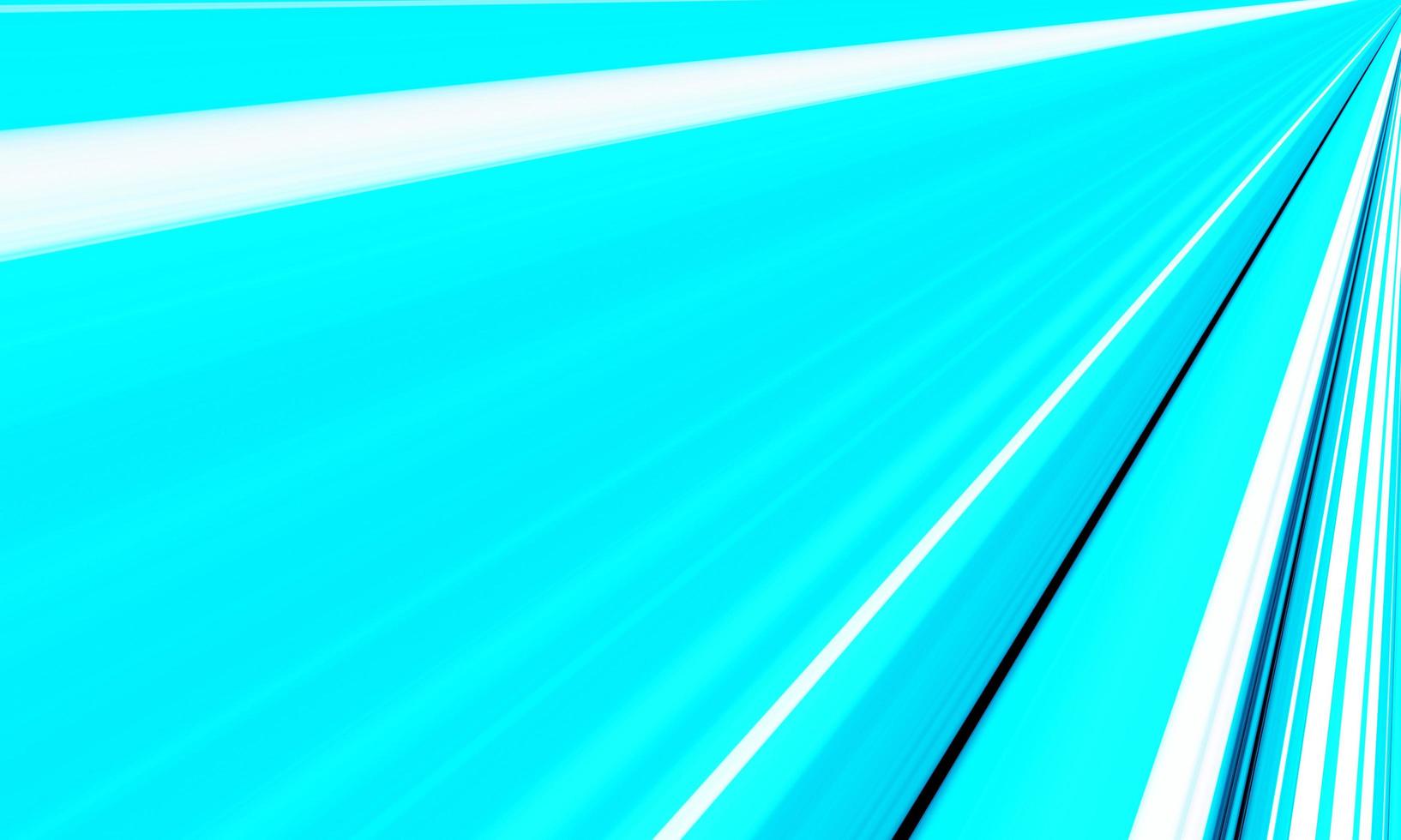 White blue vector and stripes moving fast over dark background. 3D Rendering. photo